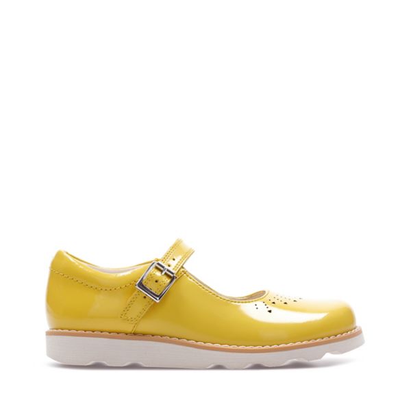 Clarks Girls Crown Jump Kid Casual Shoes Yellow | USA-5128670